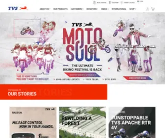 TVsmotor.com(TVS Motor Company) Screenshot