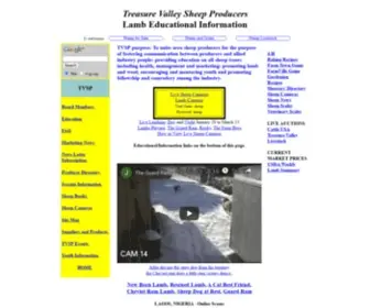 TVSP.org(Lamb Educational Information by Treasure Valley Sheep Producers) Screenshot