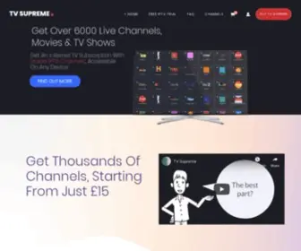 Tvsupreme.tv(IPTV from TV Supreme) Screenshot