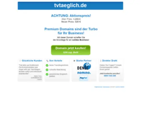 Tvtaeglich.de(Jetzt kaufen) Screenshot