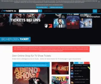 Tvtickets.de(TV Show Tickets online buchen) Screenshot