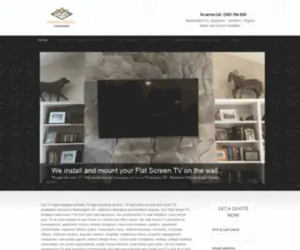 Tvwallmountservice.com(TV wall mounting and installation specialist in Washington DC MD VA) Screenshot