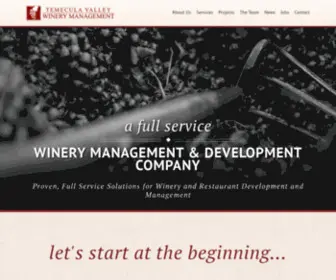 Tvwinerymanagement.com(Winery and Vineyard Management and wine consulting services) Screenshot