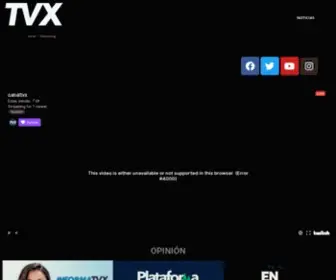 TVX.com.sv(TVX EN VIVO) Screenshot