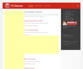 TVzdarma.cz(TV Zdarma) Screenshot