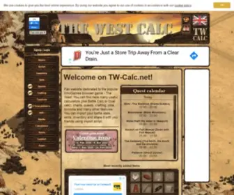 TW-Calc.net(Fan website dedicated to the popular InnoGames browser game) Screenshot