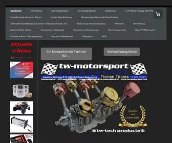 TW-Motorsport.ch(Autogarage Autowerkstatt Offroad 4x4 Zubehör Dieseltuning Chiptuning Reparaturen aller Marken Klimaservice Reifen Pneu) Screenshot