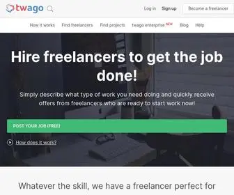Twago.com(Find professional service providers worldwide) Screenshot
