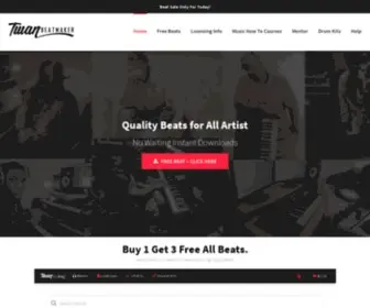 Twanbeatmaker.com(Beats For Sale) Screenshot