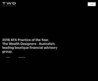 TWD.com.au(Boutique Financial Advisors and Investment Managers) Screenshot