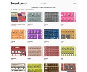 Tweakbench.com(Unique 32bit VST Plugins for Windows DAW Hosts) Screenshot