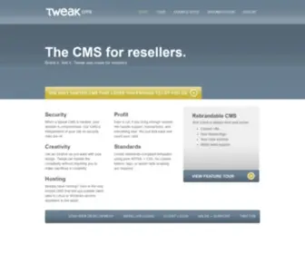 Tweakcms.com(Tweak CMS for Resellers) Screenshot