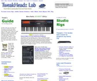 Tweakheadz.com(Musical Instruments Music Store) Screenshot