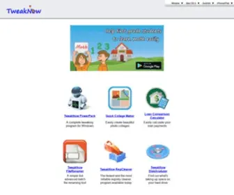 Tweaknow.com(TweakNow Math Apps and Games) Screenshot