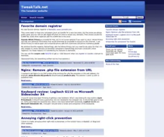 Tweaktalk.net(The tweakier website) Screenshot