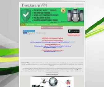 TweakwareVPN.net(Tweakware VPN) Screenshot