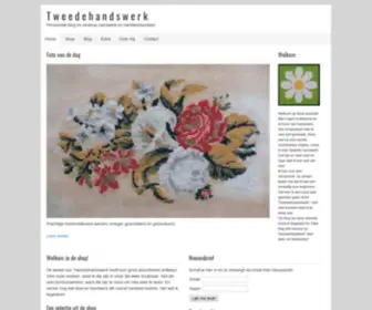Tweedehandswerk.nl(Persoonlijk blog en verkoop handwerk en handwerkboeken) Screenshot