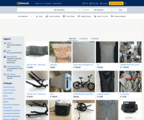 Tweedehans.net(Tweedehands en nieuwe artikelen kopen en verkopen) Screenshot