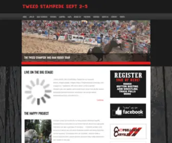 Tweedstampede.com(This year's Tweed Stampede and Jamboree) Screenshot