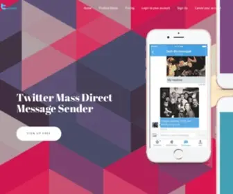 Tweeksocial.com(Best twitter mass direct message sender tool for twitter mass DM) Screenshot