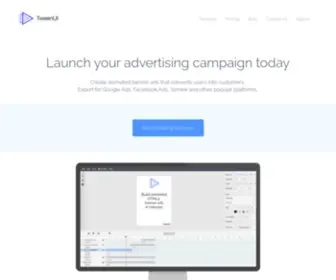 Tweenui.com(HTML5 Animated Banner Maker for Professionals) Screenshot