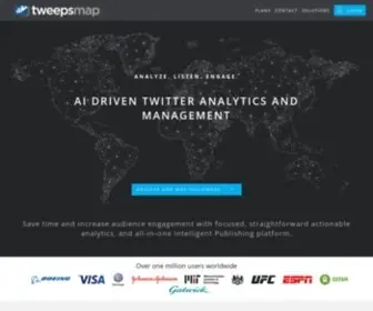 Tweepsmap.com(Tweepsmap) Screenshot
