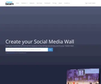 Tweetbeam.com(TweetBeam Twitter Wall) Screenshot