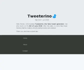 Tweeterino.com(Tweeterino) Screenshot