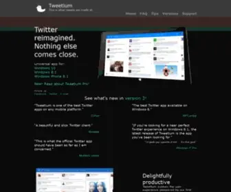 Tweetiumapp.com(Tweetium) Screenshot