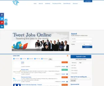 Tweetjobsonline.com(Best Jobs to tweet online) Screenshot