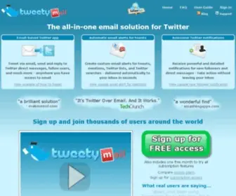 Tweetymail.com(Tweetymail has shutdown) Screenshot