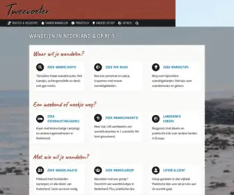 Tweevoeter.nl(Wandelen in Nederland & op reis) Screenshot