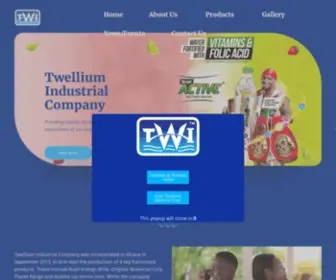 Twellium.com(Twellium Industrial Company Ghana) Screenshot
