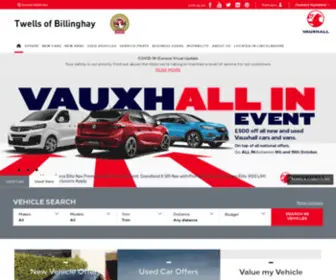 Twells.co.uk(New And Used Vauxhall Vehicles At Twells Of Billinghay In Billinghay Lincolnshire) Screenshot