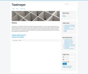 Twelmeyer.org(Site Web indisponible) Screenshot