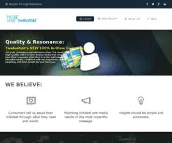 Twelvefold.com(Drive Superior Results and Insights for Your Brand) Screenshot