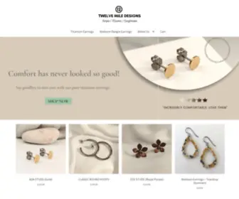 Twelvemiledesigns.com.au(Titanium Earrings Australia) Screenshot