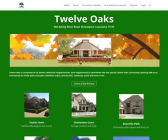 Twelveoakshoa.com(Twelve Oaks Shreveport) Screenshot