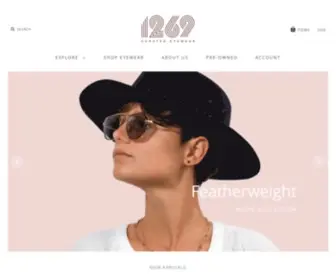 Twelvesixtynine.com(Premium sunglasses & eyewear selection curated for the forward mind) Screenshot