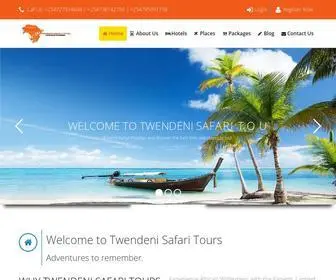 Twendenisafaritours.com(Twendeni Safari Tours) Screenshot