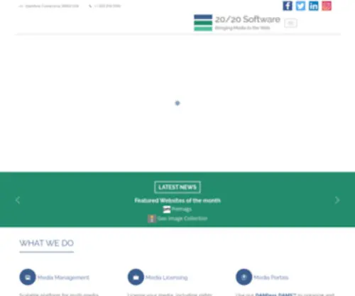 Twensoft.com(20/20 Software offers an integrated DAM (Digital Asset Management system)) Screenshot