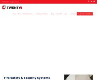 Twenty-4.co.uk(Fire Safety & Security Systems) Screenshot