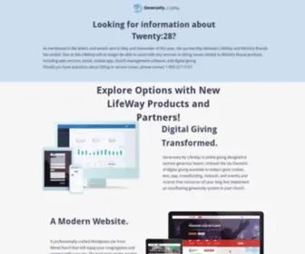 Twenty28.co(Generosity by LifeWay) Screenshot