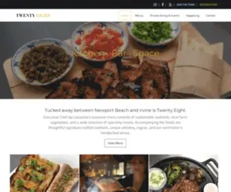 Twentyeightoc.com(Twenty Eight Restaurant & Bar) Screenshot