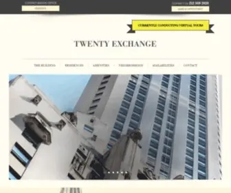 Twenty.exchange(Luxury apartments in financial district new york) Screenshot