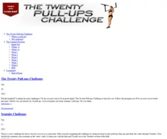 Twentypullups.com(The Pull Up Challenge) Screenshot