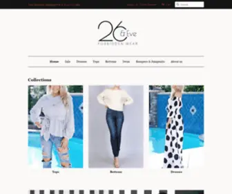 Twentysixandeve.com(Women's Clothing & Fashion Online) Screenshot