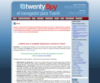 Twentyspy.com(TwentySpy (Tuenti Spy)) Screenshot