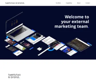 Twentytwoandbrand.com(Full-Service Digital Creative Branding Agency Palm Beach, Florida) Screenshot