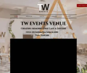 Tweventsvenue.com(The TW Events Venue) Screenshot